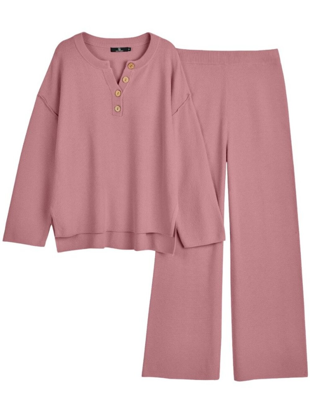 Women's 2 Piece Oversized Slouchy Matching Lounge Sets - Picture 8 of 8